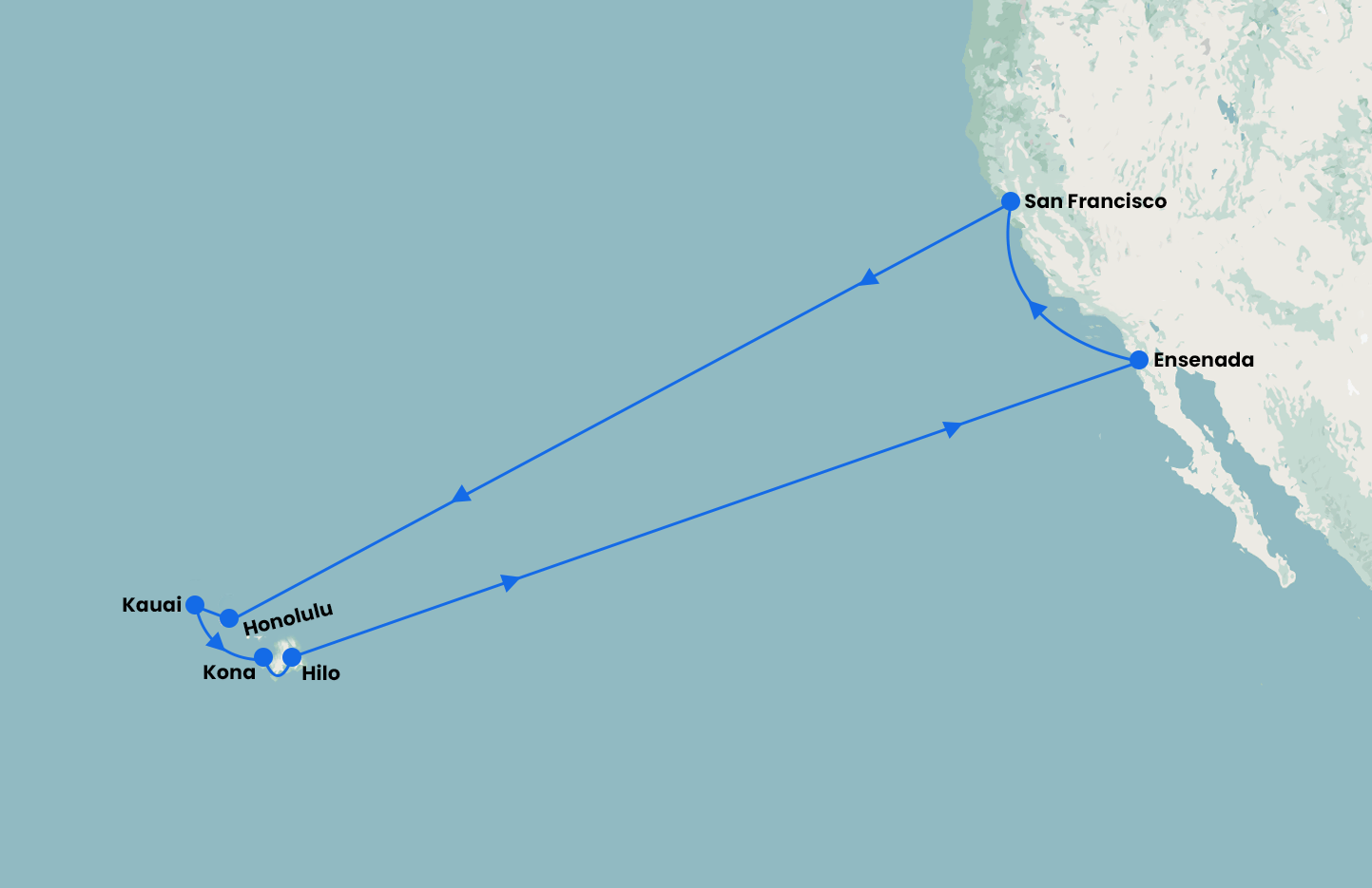 San Francisco and Hawaiian Explorer with Ruby Princess